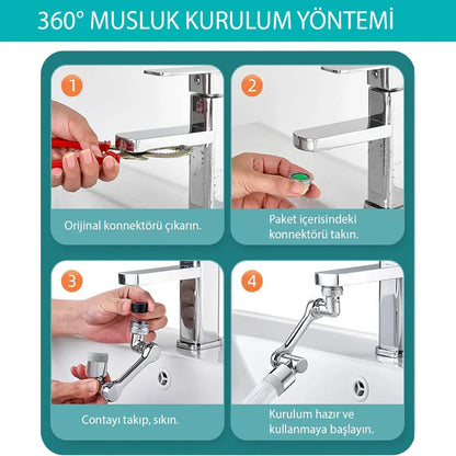 Robotik Musluk Başlığı 1080 Derece