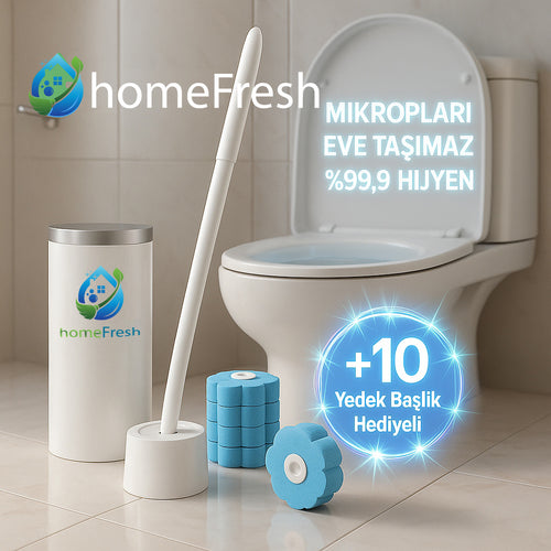 HomeFresh Hijyenik Tuvalet Fırçası (+10 Adet Hediye Başlıklı)